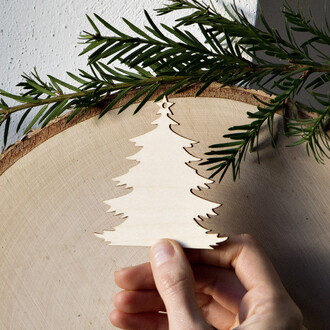Weihnachtsbaum Anhnger 8 x 8 cm