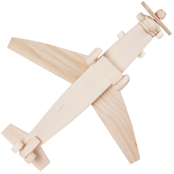 Holz Flugzeug als Kampfflugzeug Holzspielzeug Vollholz