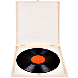 Box quadratisch fr LP Schallplatten 35 x 35 x 3,5 cm aus...