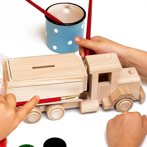 Holz Spardose Oldtimer Kinderspielzeug Auto Holzspielzeug Sparbchse