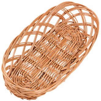 Brotkörbchen aus Weide oval 1,5 Liter Weidenkörbchen Brotkörbchen aus Weide oval 1,5 Liter Weidenkörbchen