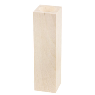 quadratischer hoher 20 cm Holz Kerzenständer quadratischer hoher 20 cm Holz Kerzenständer