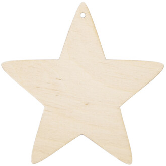 Weihnachtsstern Holzstern 10 x 10 cm Fädelloch Echtholz Weihnachtsstern Holzstern 10 x 10 cm Fädelloch Echtholz