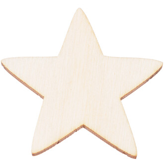 Holz Stern Streudeko 5 x 5 cm Holz Stern Streudeko 5 x 5 cm